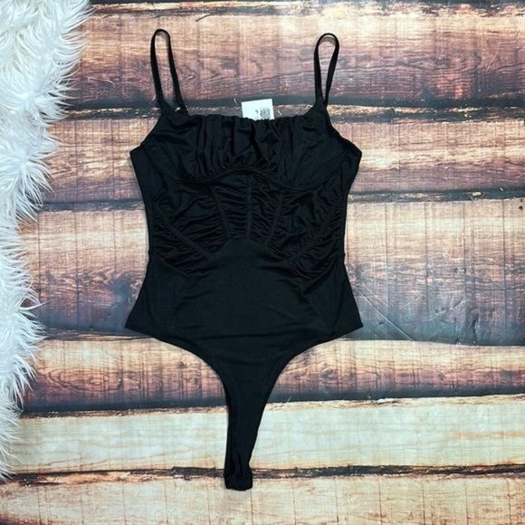 Forever 21 Tops - RELISTED Forever 21 Black Corset Bustier Style Bodysuit